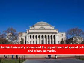 Columbia University announced the appointment of special police and a ban on masks.