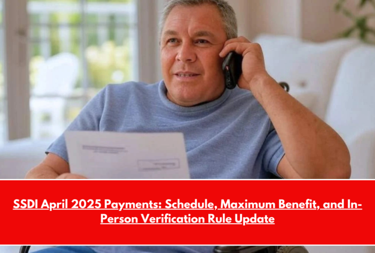 SSDI April 2025 Payments Schedule, Maximum Benefit, and In-Person Verification Rule Update