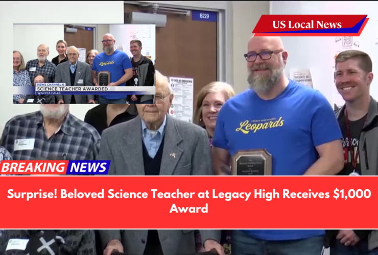 Surprise! Beloved Science Teacher at Legacy High Receives $1,000 Award