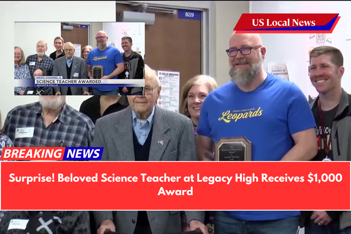 Surprise! Beloved Science Teacher at Legacy High Receives $1,000 Award