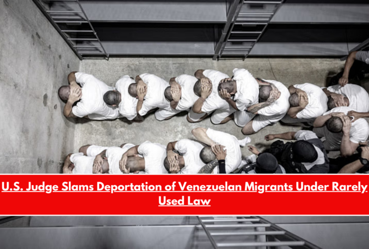 U.S. Judge Slams Deportation of Venezuelan Migrants Under Rarely Used Law