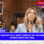 A former Facebook executive told a Senate committee that the business compromised US national security with China