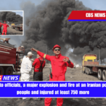 According to officials, a major explosion and fire at an Iranian port killed 14 people and injured at least 750 more