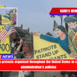 Anti-Trump protests organized throughout the United States to criticize the administration's policies