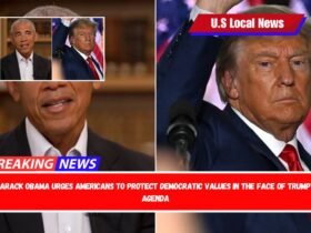 Barack Obama urges Americans to protect democratic values in the face of Trump's agenda