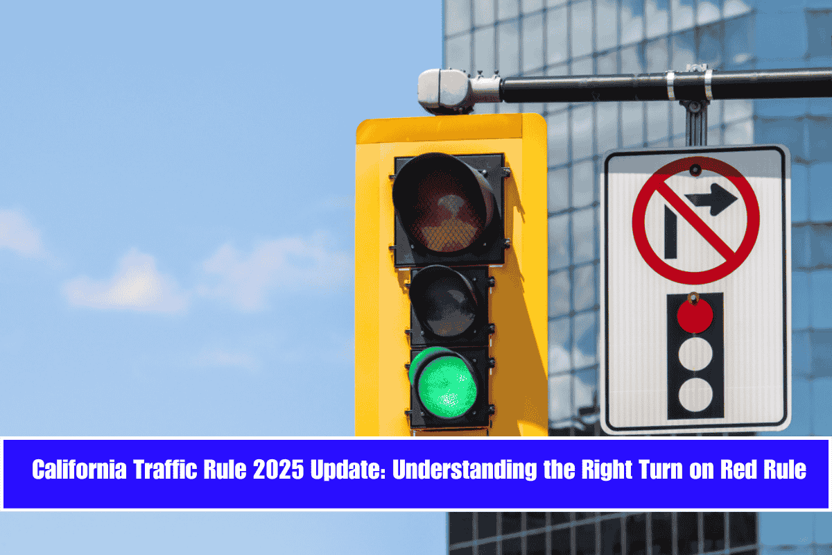 California Traffic Rule 2025 Update Understanding the Right Turn on Red Rule