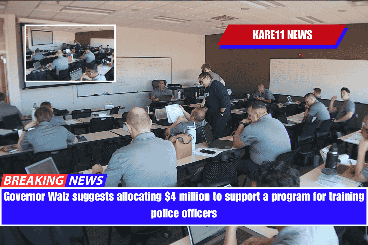 Governor Walz suggests allocating $4 million to support a program for training police officers