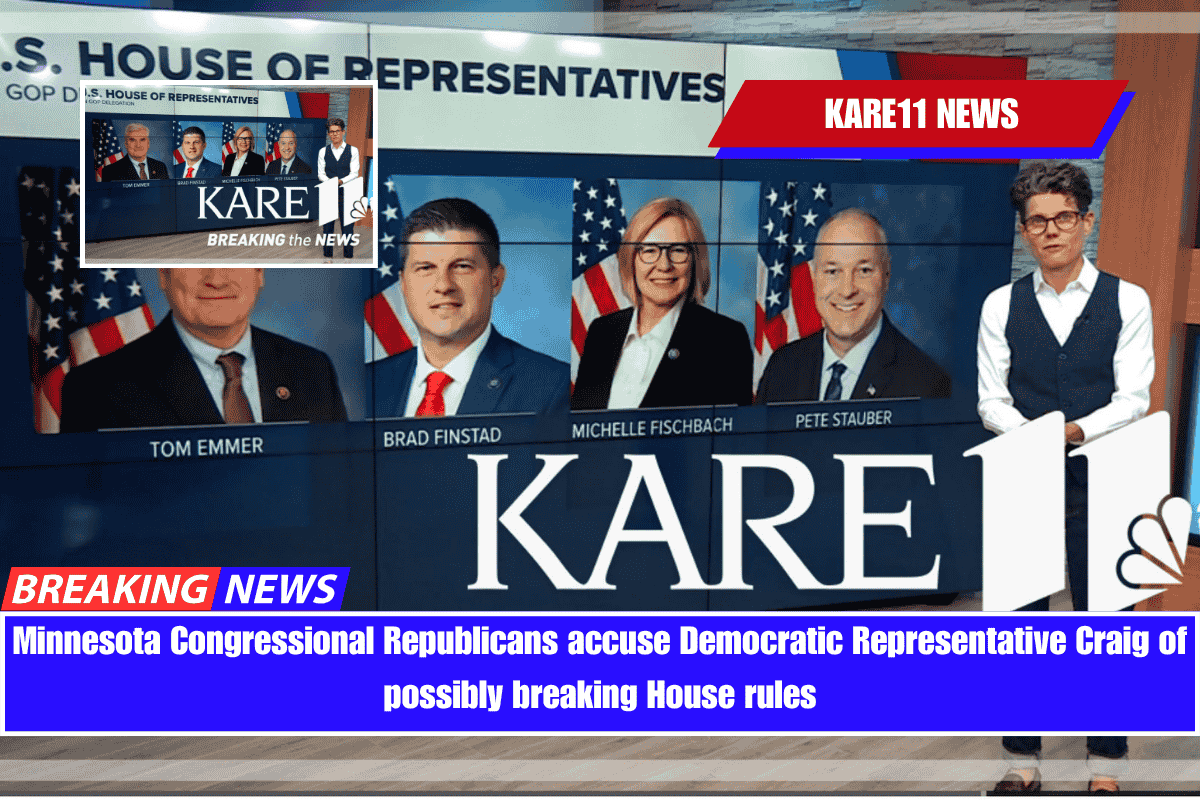 Minnesota Congressional Republicans accuse Democratic Representative Craig of possibly breaking House rules