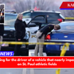 Police are hunting for the driver of a vehicle that nearly impacted spectators on St. Paul athletic fields