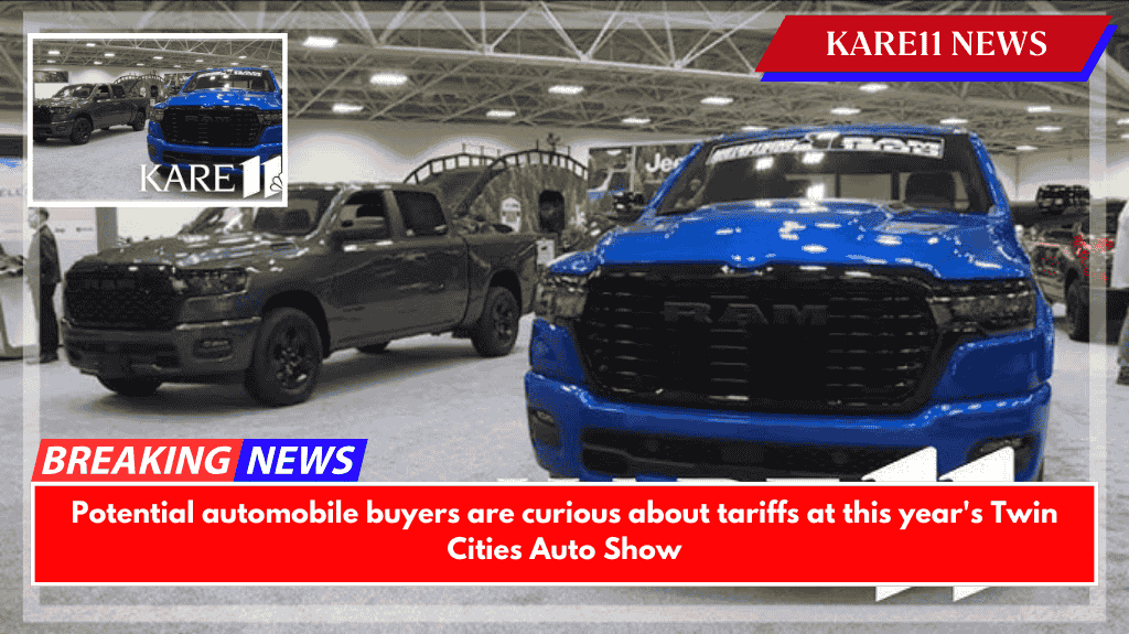 Potential automobile buyers are curious about tariffs at this year's Twin Cities Auto Show