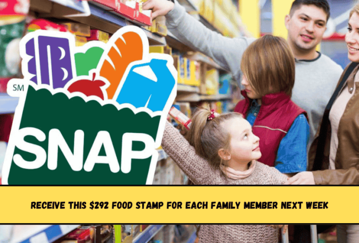 Receive this $292 Food Stamp for each family member next week