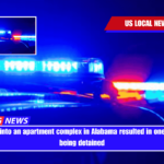 Shootings into an apartment complex in Alabama resulted in one individual being detained