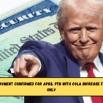 Social Security payment confirmed for April 9th with COLA increase for these retirees only