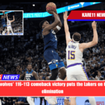 The Timberwolves' 116-113 comeback victory puts the Lakers on the verge of elimination