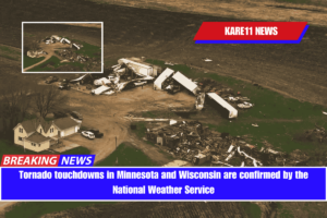 Tornado touchdowns in Minnesota and Wisconsin are confirmed by the National Weather Service