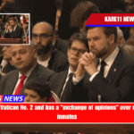 Vance visits Vatican No. 2 and has a exchange of opinions over migrants and inmates
