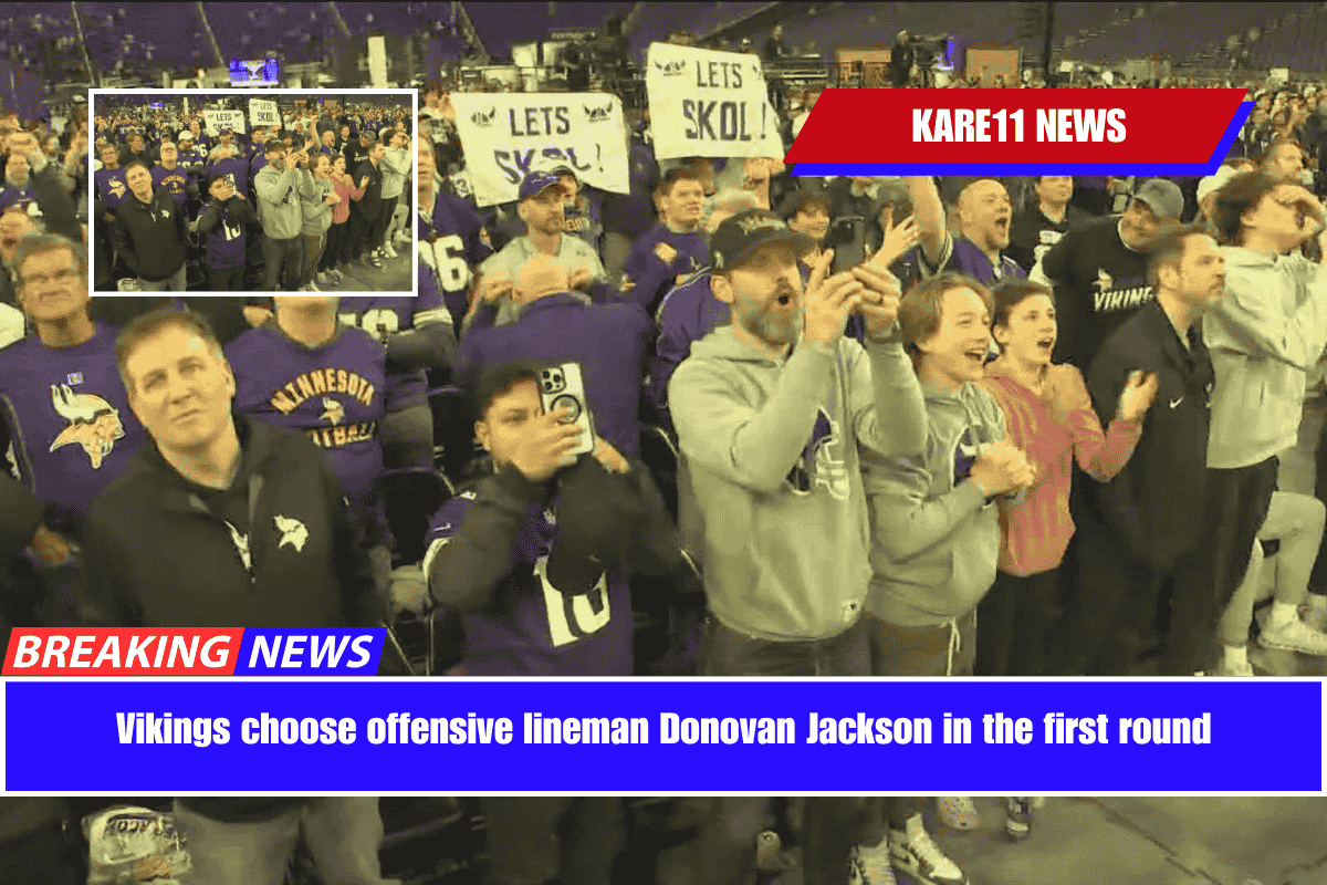 Vikings choose offensive lineman Donovan Jackson in the first round