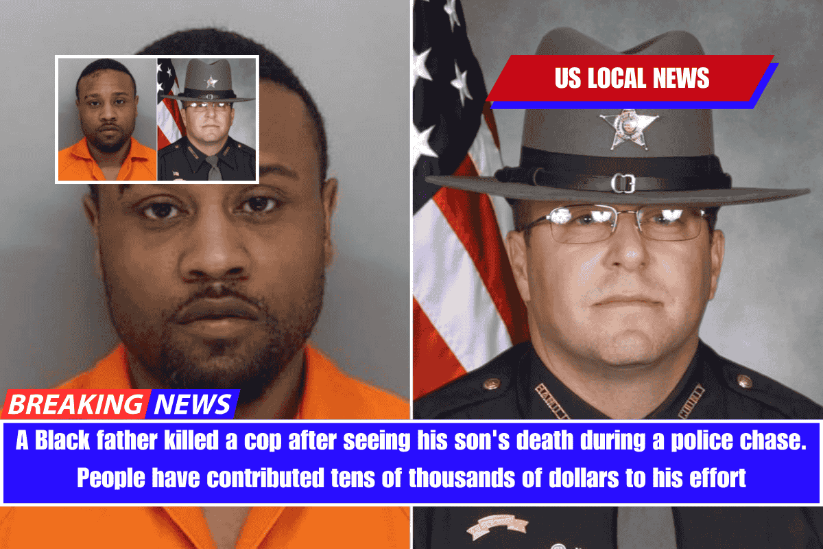 A Black father killed a cop after seeing his son's death during a police chase. People have contributed tens of thousands of dollars to his effort