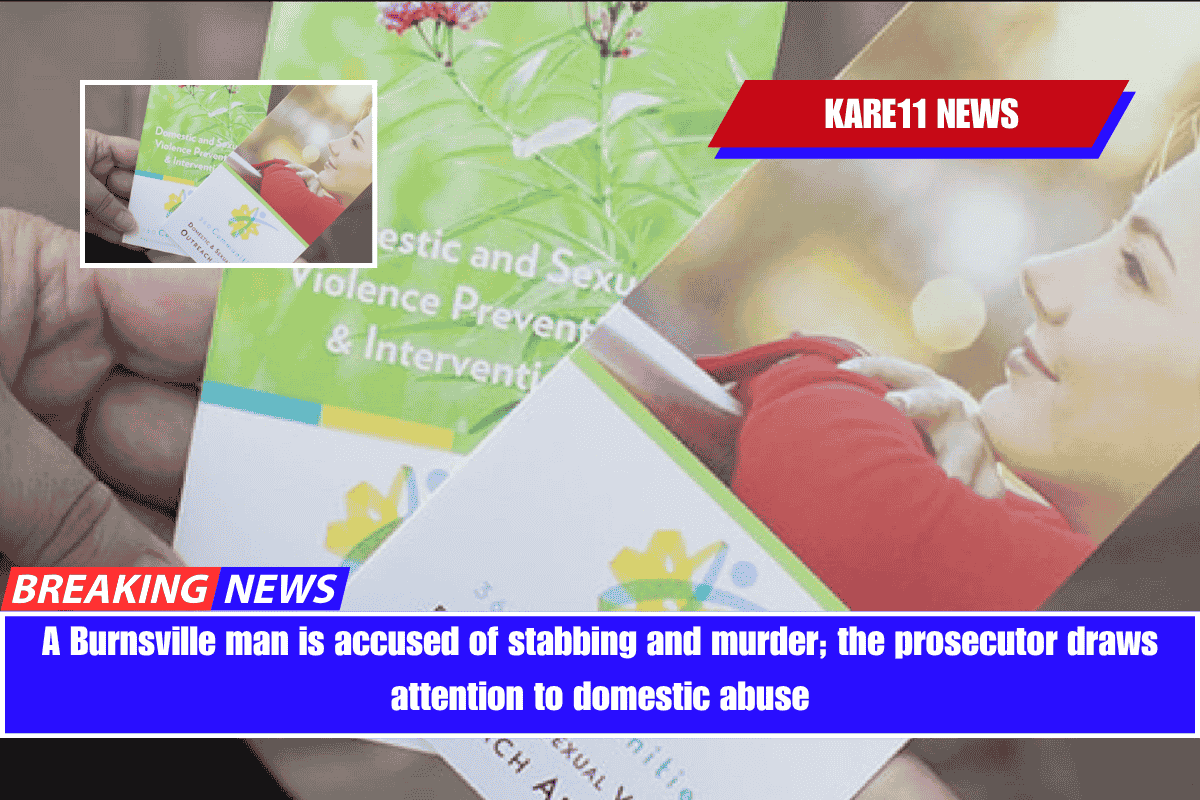 A Burnsville man is accused of stabbing and murder; the prosecutor draws attention to domestic abuse