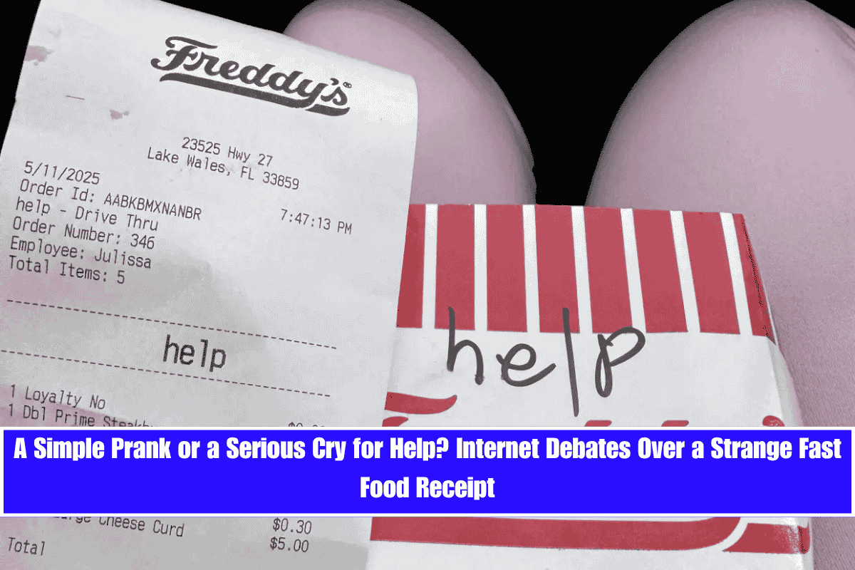 A Simple Prank or a Serious Cry for Help Internet Debates Over a Strange Fast Food Receipt