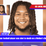 A college football player was shot to death on a Mother's Day visit