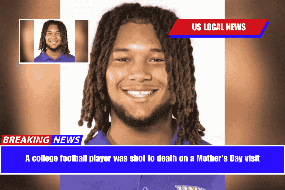 A college football player was shot to death on a Mother's Day visit