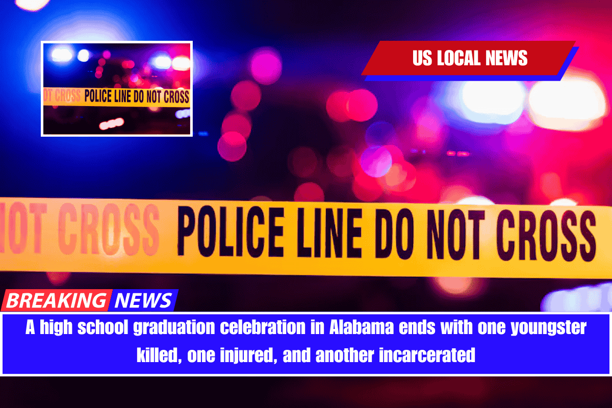 A high school graduation celebration in Alabama ends with one youngster killed, one injured, and another incarcerated