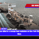 A worker was killed in a sewage boat explosion on New York City's Hudson River.