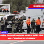 According to police, the deadly explosion outside a fertility clinic in California was a intentional act of violence.