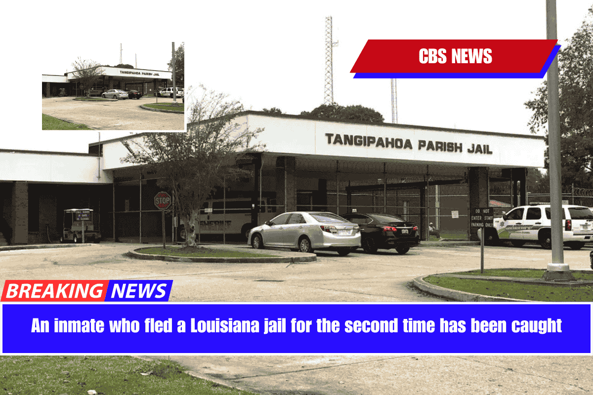 An inmate who fled a Louisiana jail for the second time has been caught