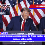 As Trump's interest in cryptocurrency grows, the Trump family's bitcoin mining business will go public