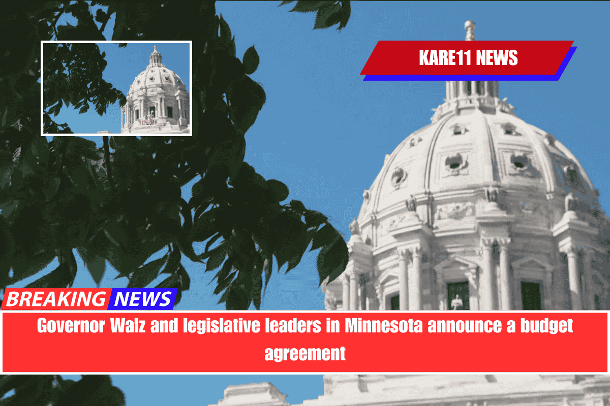 Governor Walz and legislative leaders in Minnesota announce a budget agreement