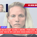 Made a comment about her weight According to authorities, a Florida woman shoved a handful of cheesy nachos down her wife's pants before viciously beating her in a late-night attack