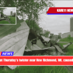 NWS says that Thursday's twister near New Richmond, WI, caused EF2 damage