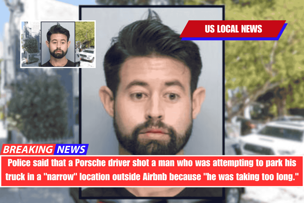 Police said that a Porsche driver shot a man who was attempting to park his truck in a narrow location outside Airbnb because he was taking too long.