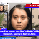 When her 7-year-old kid created a mess, Mom accidentally stabbed him with a kitchen knife, rupturing his diaphragm Police