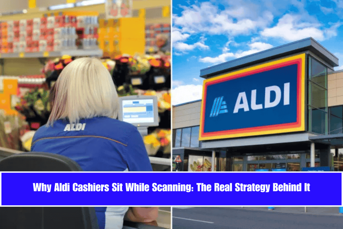 Why Aldi Cashiers Sit While Scanning The Real Strategy Behind It